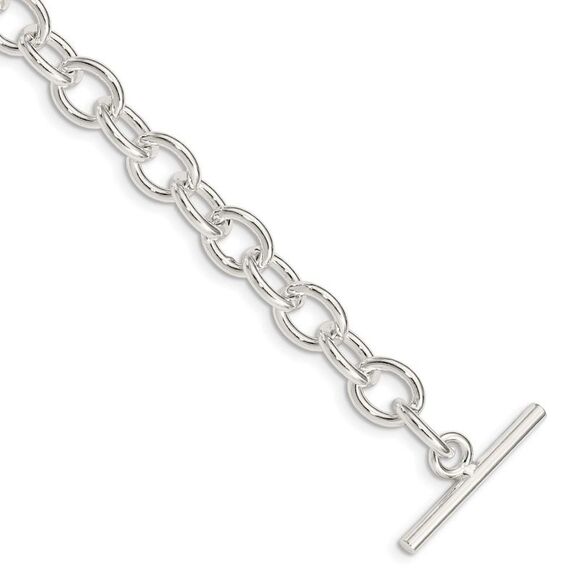 Kazi Luxury Sterling Silver 7.5inch Fancy Link Bracelet